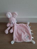 Knuffeldoekje VIB konijn roze konijntje wit doekje K9925, Ophalen of Verzenden, Zo goed als nieuw, Konijn