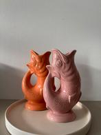 Keramiek Vis Waterkaraf Oranje/Roze - Nieuw, Aardewerk of Porselein, Nieuw, Oranje, Ophalen of Verzenden