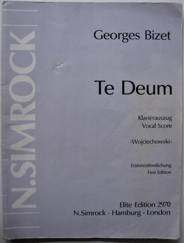 Georges Bizet Te Deum Klavierauszug Vocal Score Elite Editio beschikbaar voor biedingen