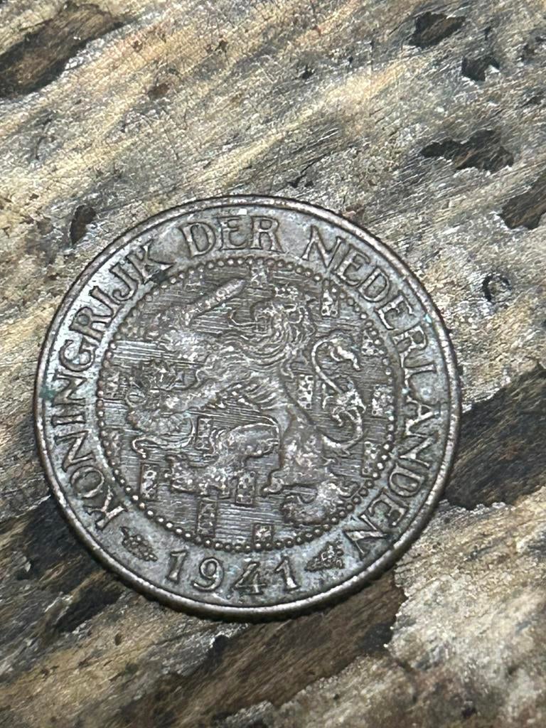 1 cent 1941 Nederland., Postzegels en Munten, Munten | Nederland, Verzenden, Koningin Wilhelmina