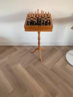Vintage tafeltje schaaktafel, Gebruikt, Ophalen of Verzenden