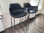 Goossens Wonen & Slapen Barstoel gap (twee stuks), Huis en Inrichting, Barkrukken, Ophalen, Gebruikt, Leer, 90 cm of meer