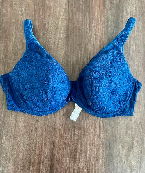 Prima donna twist 80E voorge ornd blauw kant, Kleding | Dames, Ondergoed en Lingerie, BH, Blauw, Verzenden