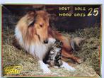 Houten Lassie puzzel, Minder dan 500 stukjes, Gebruikt, Ophalen of Verzenden, Legpuzzel
