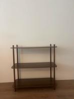 Sidetable walnoot hout, Ophalen, 50 tot 100 cm, Eikenhout, Zo goed als nieuw