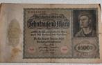 Reichsbanknote 10,000 Mark, Postzegels en Munten, Ophalen of Verzenden, Duitsland, Los biljet