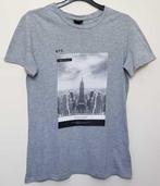 H & M als nieuw grijs t-shirt met NYC print mt. XS, Kleding | Heren, T-shirts, Maat 46 (S) of kleiner, Grijs, Ophalen of Verzenden