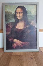 Mona lisa in houten lijst, Zo goed als nieuw, Ophalen, 75 cm of meer