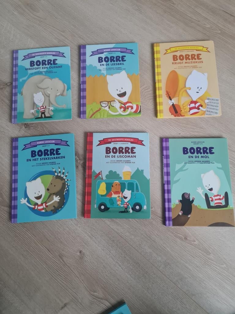 Zes stuks Borre Boekjes, Ophalen of Verzenden, Zo goed als nieuw, Jeroen Aalbers, Fictie algemeen