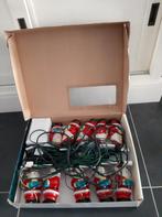 10 Kerstmannetjes Verlicht In Doos met Adaptor, Ophalen of Verzenden, Zo goed als nieuw