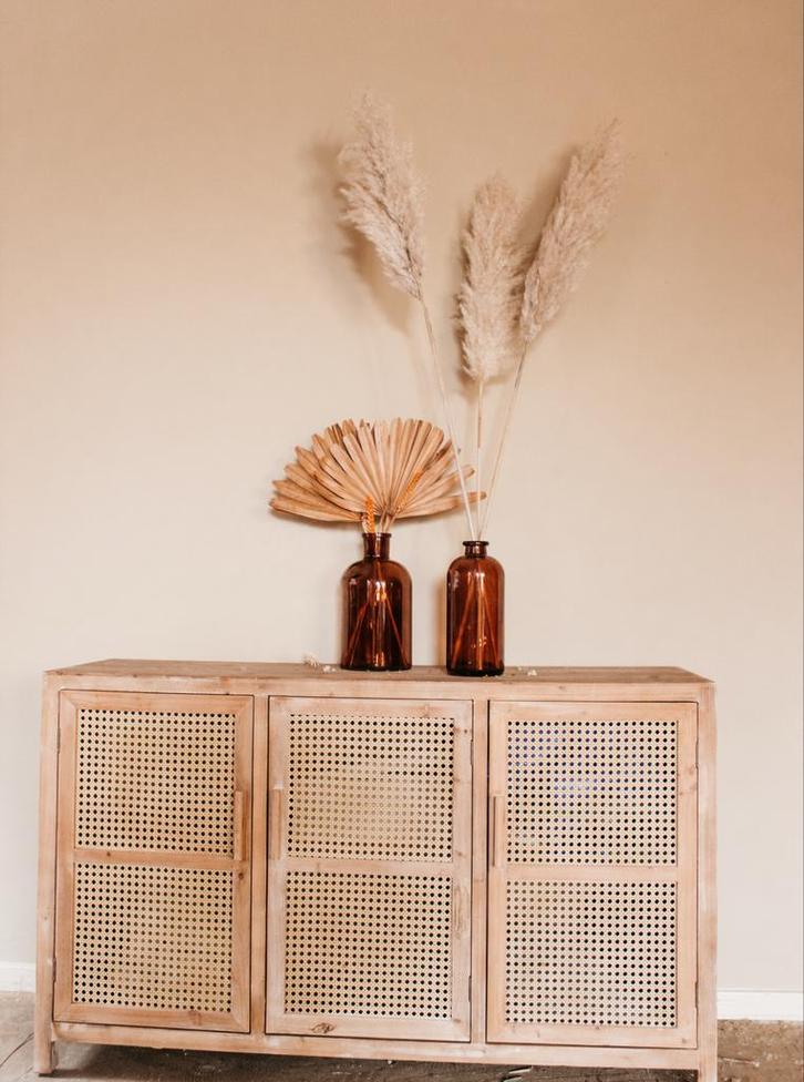 Mooi rotan kastje - boho, naturel, vintage, Antiek en Kunst, Antiek | Meubels | Kasten, Ophalen