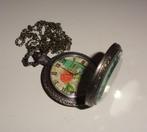 Ketting Horloge Zakhorloge Bloemen Antiek look Barok, Sieraden, Tassen en Uiterlijk, Kettingen, Overige kleuren, Nieuw, Ophalen of Verzenden