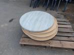 Kunstof ronde terrastafel bladen, Ophalen, Zo goed als nieuw, Rond, Overige materialen