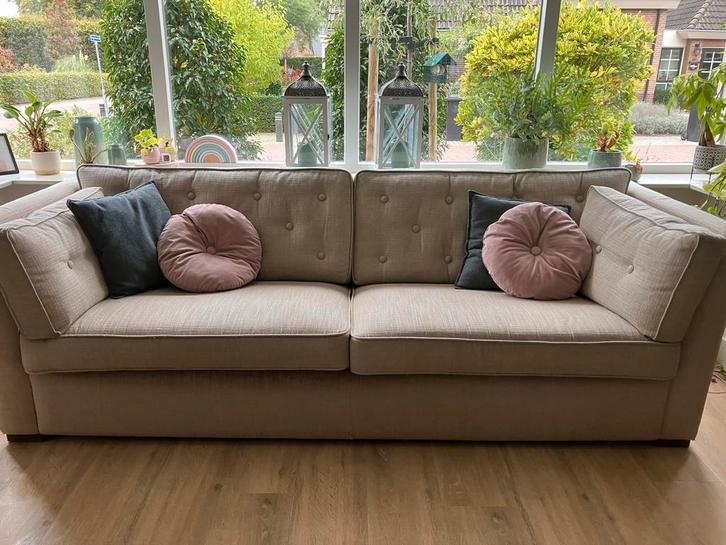 Comfortabele bank, Huis en Inrichting, Banken | Bankstellen, Gebruikt, Rechte bank, Vierpersoons of meer, 200 tot 250 cm, 75 tot 100 cm