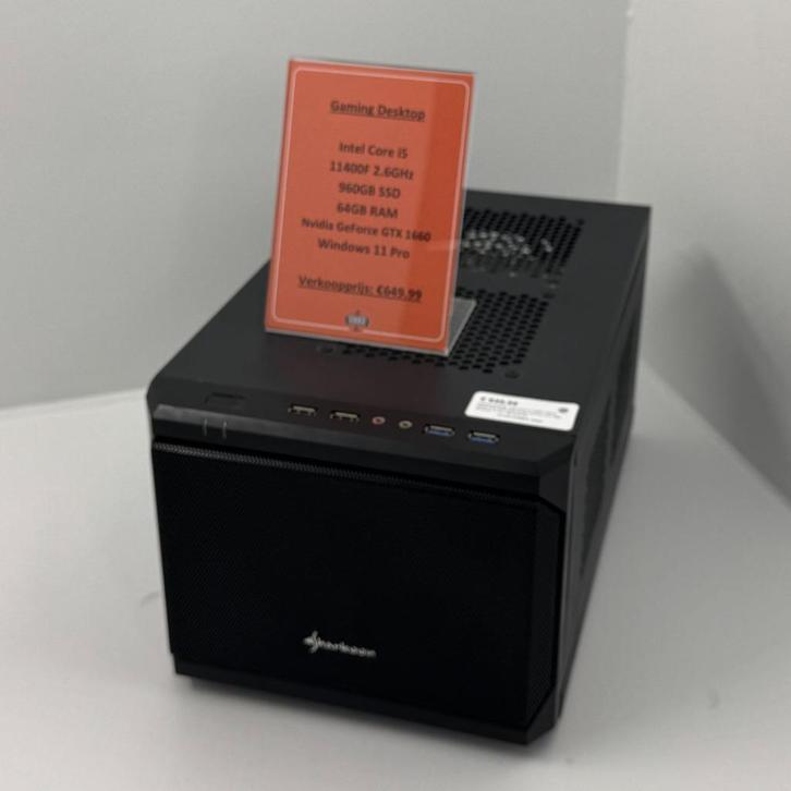 Gaming Desktop | Intel Core i5 11400F 2.6GHz 960GB SSD 64GB, Computers en Software, Desktop Pc's, Zo goed als nieuw, 2 tot 3 Ghz