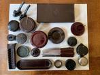 diverse verzamelobjecten bakeliet letterdoos onderzetters, Ophalen of Verzenden, Huis en Inrichting