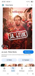 2 Tickets voor de leukste avond Pieter Derks, Tickets en Kaartjes, Theater | Musical, Twee personen, Oktober