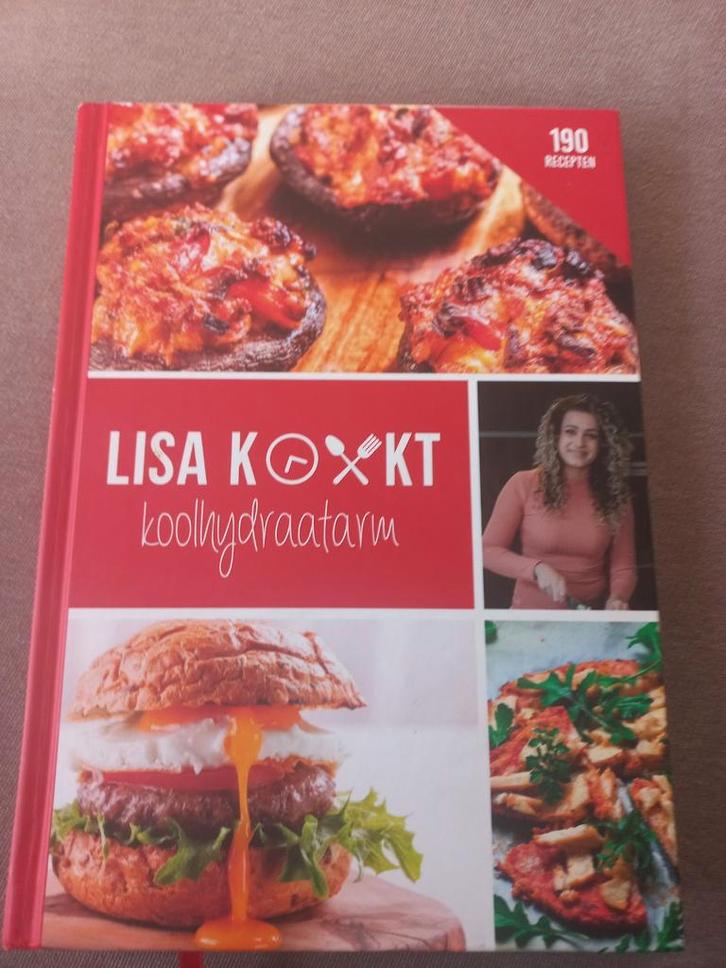 Lisa Kookt Koolhydraatarm - Kookboek, Boeken, Kookboeken, Zo goed als nieuw, Voorgerechten en Soepen, Hoofdgerechten, Tapas, Hapjes en Dim Sum