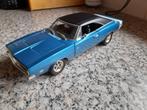 DODGE CHARGER 1969 BLAUW 1;18, Ophalen of Verzenden, Zo goed als nieuw