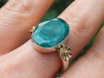 Vanoli 925 zilveren ring met ruwe smaragd maat 18,75, Daiva1973@hotmail.com, 18 tot 19, Vanoli, Amsterdam