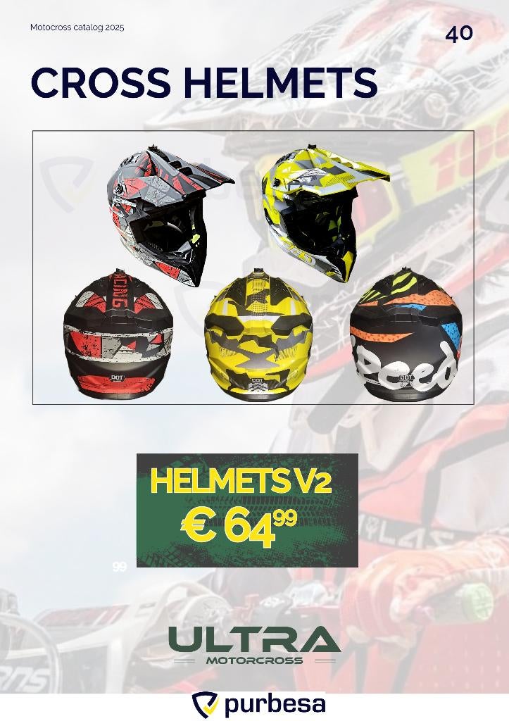 Crosshelmen Nieuw – Diverse Maten & Kleuren, Motoren, Info@purbesa.nl, Offroadhelm, Purbesa, Nieuw met kaartje