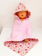 Poppenbadcape, en beddengoed, Ophalen of Verzenden, Babypop