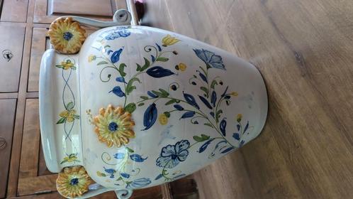 Italiaanse vaas Majolica Maiolica Faience 50 x45 cm, Antiek en Kunst, Antiek | Keramiek en Aardewerk, Ophalen
