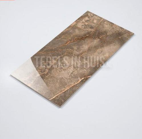 Bruin keramiek wand/vloer tegels, Doe-het-zelf en Verbouw, Tegels, Nieuw, Vloertegels, Keramiek, 60 cm of meer, Minder dan 5 m²