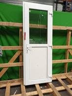 Kunststof Kozijn 1-2 glas b84 x h222 cm Wit  -1450-, Niet ingevuld, Kunststof, Gebruikt, 80 tot 100 cm