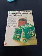 Advertentie van Pickwick thee Douwe Egberts 1973, Ophalen of Verzenden, Zo goed als nieuw, Gebruiksvoorwerp