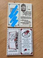 3x Spreukenbordje/spreuken tegel, Antiek en Kunst, Antiek | Wandborden en Tegels, Ophalen of Verzenden