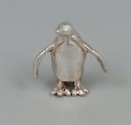 Zilveren beeldje: miniatuur pinguïn 925 zilver, Ophalen of Verzenden, Zo goed als nieuw, Dier