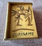 Vintage Surinaams Houtsnijwerk Opbergdoosje, Antiek en Kunst, Ophalen of Verzenden