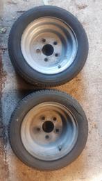 Aanhangerwielen 18x8-10, Auto diversen, Aanhangwagen-onderdelen, Ophalen of Verzenden, Zo goed als nieuw