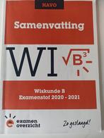 Samenvatting Wiskunde B | HAVO, Boeken, Schoolboeken, Ophalen of Verzenden, Zo goed als nieuw