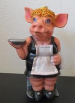 Spaarpot Varken als Serveerster, Verzamelen, Spaarpotten, Ophalen of Verzenden, Zo goed als nieuw, Kunststof, Dier