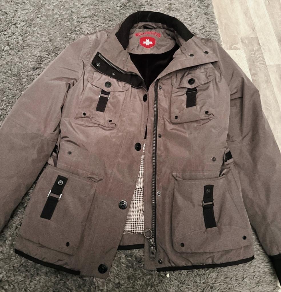 Wellensteijn parka chique uitstraling maat M met capuchon ej, Maat 38/40 (M), Beige, Wellensteijn, Ophalen of Verzenden