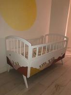 Mooi Vintage, Retro Peuterbed / Ledikant opklap hek 130x65cm, Ophalen, Zo goed als nieuw, Minder dan 140 cm, Matras