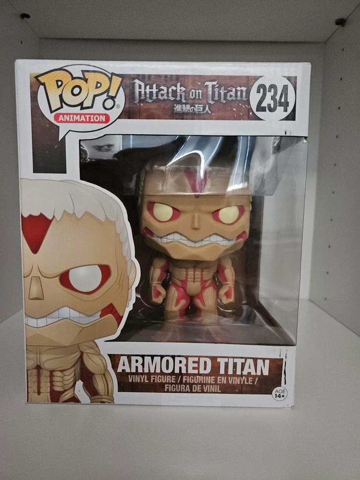 Funko Pop Attack on Titan - Armored Titan #234, Verzamelen, Poppetjes en Figuurtjes, Zo goed als nieuw, Ophalen of Verzenden