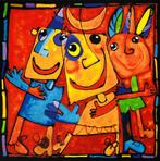 Ad Verstijnen zeefdruk Indianenverhalen, Ophalen of Verzenden