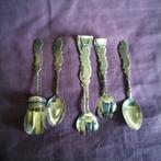 Verzilverde set paardehoofd  hanekam, Ophalen of Verzenden