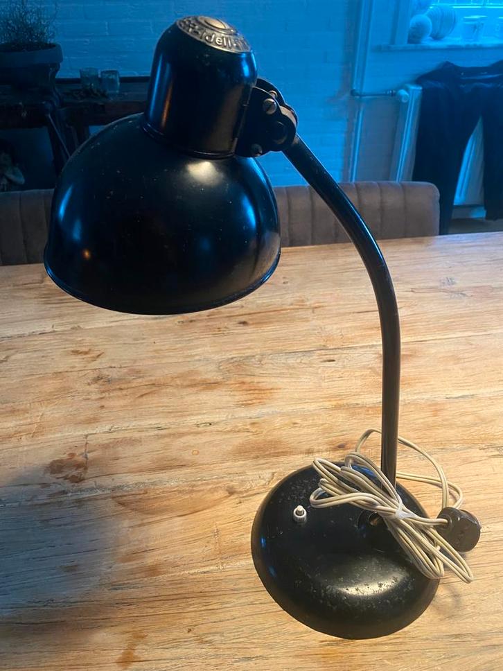 Original kaiser idell industriële bureaulamp, Huis en Inrichting, Lampen | Tafellampen, Gebruikt, Minder dan 50 cm, Metaal, Ophalen