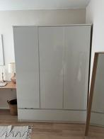 Wit hoogglans kledingkast Leen Bakker, Huis en Inrichting, Kasten | Kledingkasten, Ophalen, Zo goed als nieuw, 25 tot 50 cm