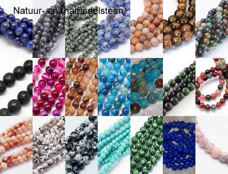 Snoeren natuur- en halfedelsteen vanaf € 0,95, Hobby en Vrije tijd, Kralen en Sieraden maken, Nieuw, Kraal, Ophalen of Verzenden