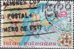 Spanje-SP1.9- 1981 - Landkaart - Spaanse Eilanden - Balearen, Postzegels en Munten, Postzegels | Europa | Spanje, Verzenden, Gestempeld