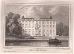 Het Huis ter Meer in Maarssen Utrecht 1846 litho, Antiek en Kunst, Kunst | Etsen en Gravures, Ophalen of Verzenden