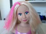 Make up pop met roze haar detail!, Kinderen en Baby's, Speelgoed | Poppen, Overige typen, Zo goed als nieuw, Verzenden