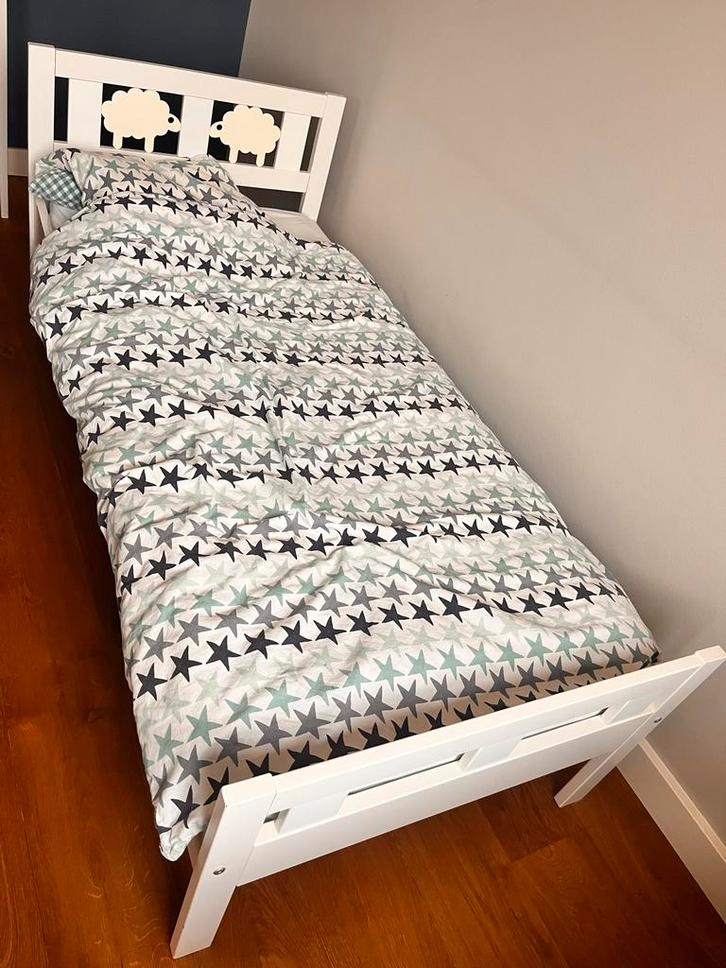 Ikea Kritter peuterbed, Kinderen en Baby's, Kinderkamer | Bedden, Gebruikt, 140 tot 160 cm, 70 tot 85 cm, Lattenbodem, Ophalen