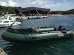 Suzumar 4.20 camouflage 15 pk suzuki 4 stroke, Watersport en Boten, Rubberboten, Aluminium, Zo goed als nieuw, Benzine, Minder dan 70 pk