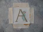 Borduurwerk "Letters", Hobby en Vrije tijd, Borduren en Borduurmachines, Ophalen of Verzenden, Gebruikt, Handborduren, Onderdeel of Toebehoren